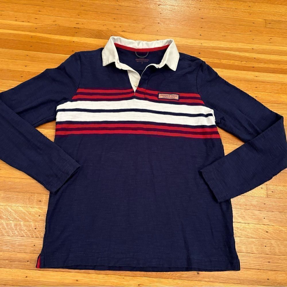 Vineyard Vines Martha’s Vineyard lightweight striped polo sweater